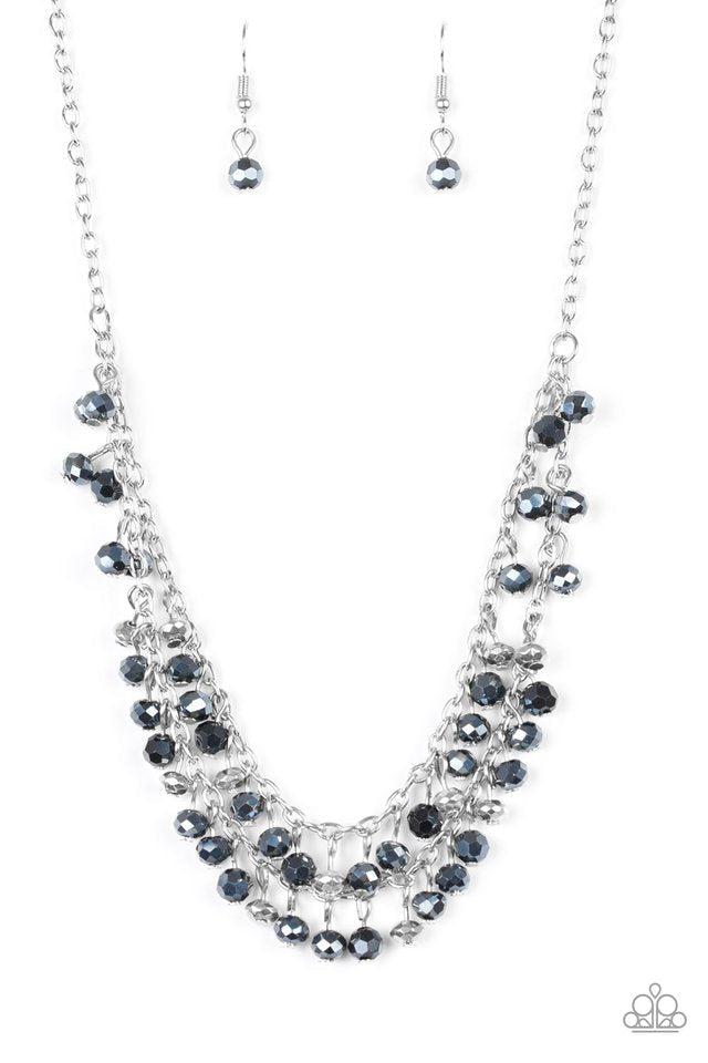 So In Season Blue & Silver Necklace - Paparazzi Accessories- lightbox - CarasShop.com - Paparazzi Jewelry by Cara Jewels