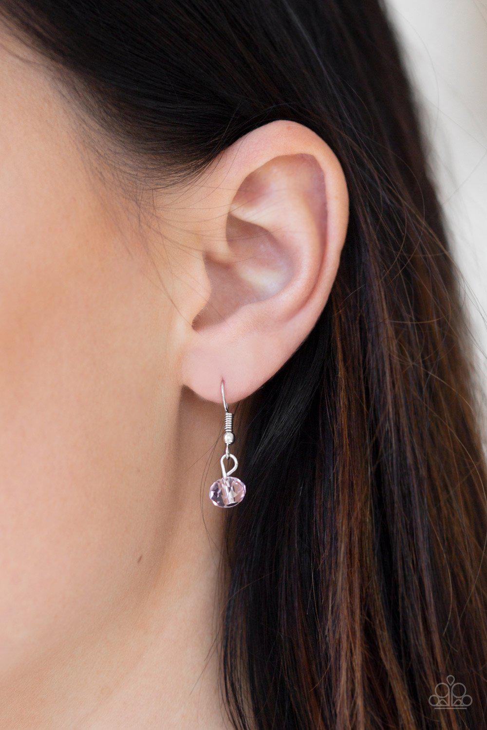 Socialite of the Season Pink Necklace - Paparazzi Accessories - free matching earrings -CarasShop.com - Paparazzi Jewelry by Cara Jewels