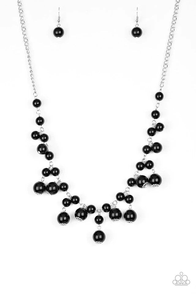 Soon To Be Mrs. Black Necklace - Paparazzi Accessories- lightbox - CarasShop.com - Paparazzi Jewelry by Cara Jewels