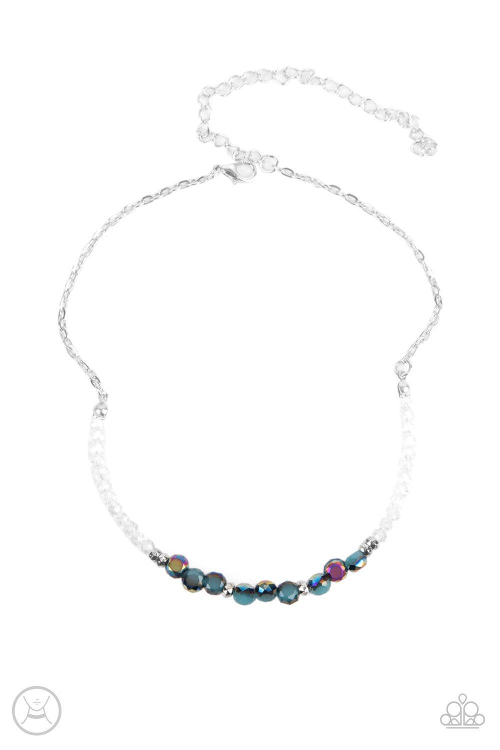 Space Odyssey Multi "Oil Spill" Choker Necklace - Paparazzi Accessories- lightbox - CarasShop.com - Paparazzi Jewelry by Cara Jewels