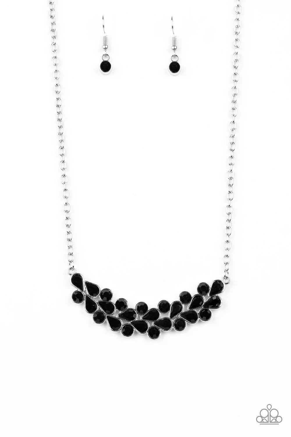 Special Treatment Black Rhinestone Necklace - Paparazzi Accessories- lightbox - CarasShop.com - Paparazzi Jewelry by Cara Jewels