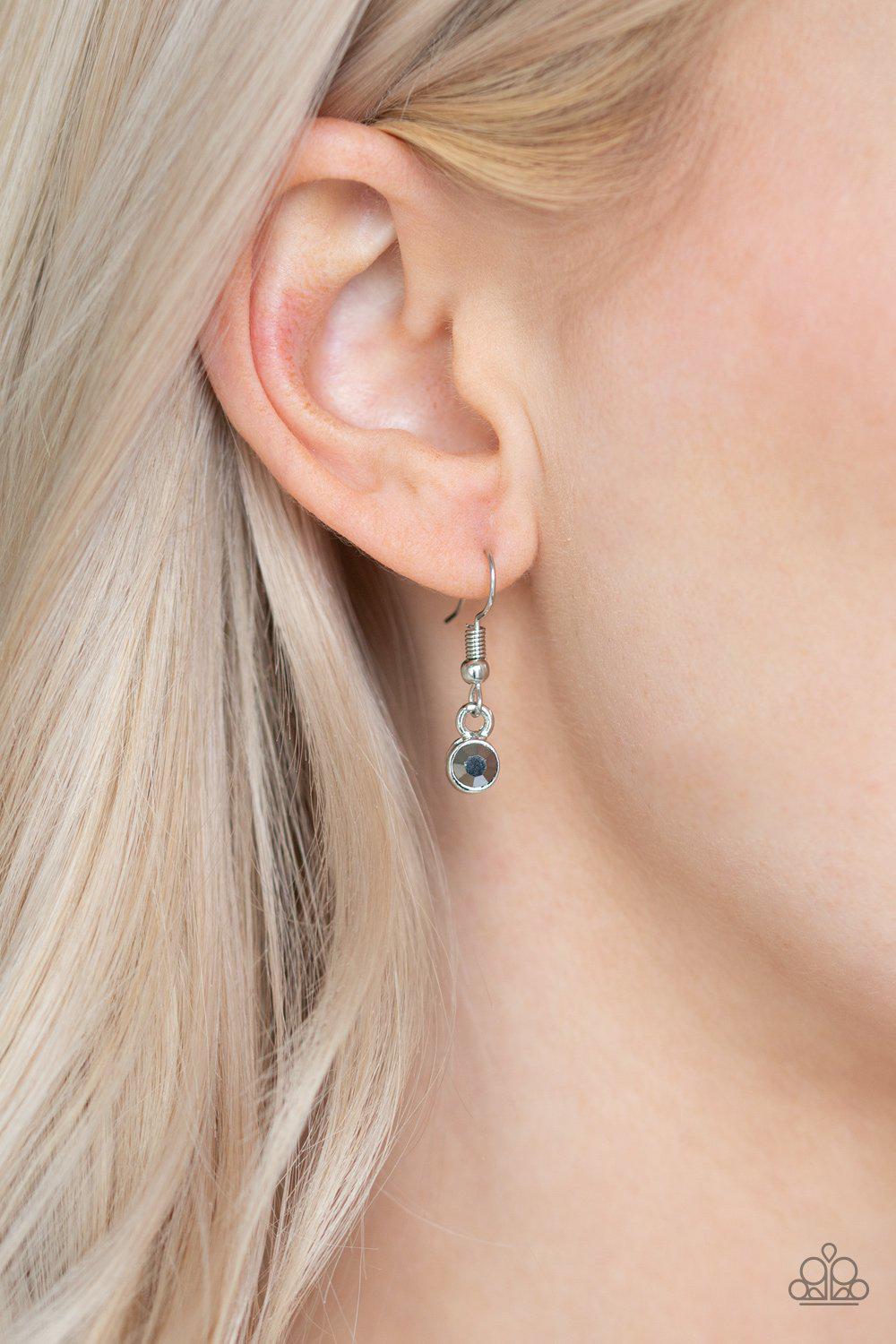 Special Treatment Silver, Hematite and Smoky Rhinestone Necklace - Paparazzi Accessories - free matching earrings -CarasShop.com - Paparazzi Jewelry by Cara Jewels