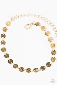 Spotlight Social Brass Bracelet - Paparazzi Accessories- lightbox - CarasShop.com - Paparazzi Jewelry by Cara Jewels