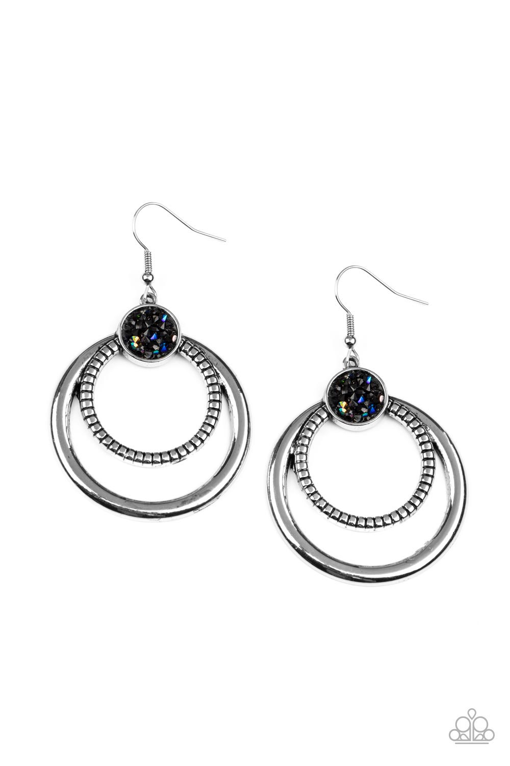 Spun Out Opulence Multi "Oil Spill" Earrings - Paparazzi Accessories- lightbox - CarasShop.com - Paparazzi Jewelry by Cara Jewels