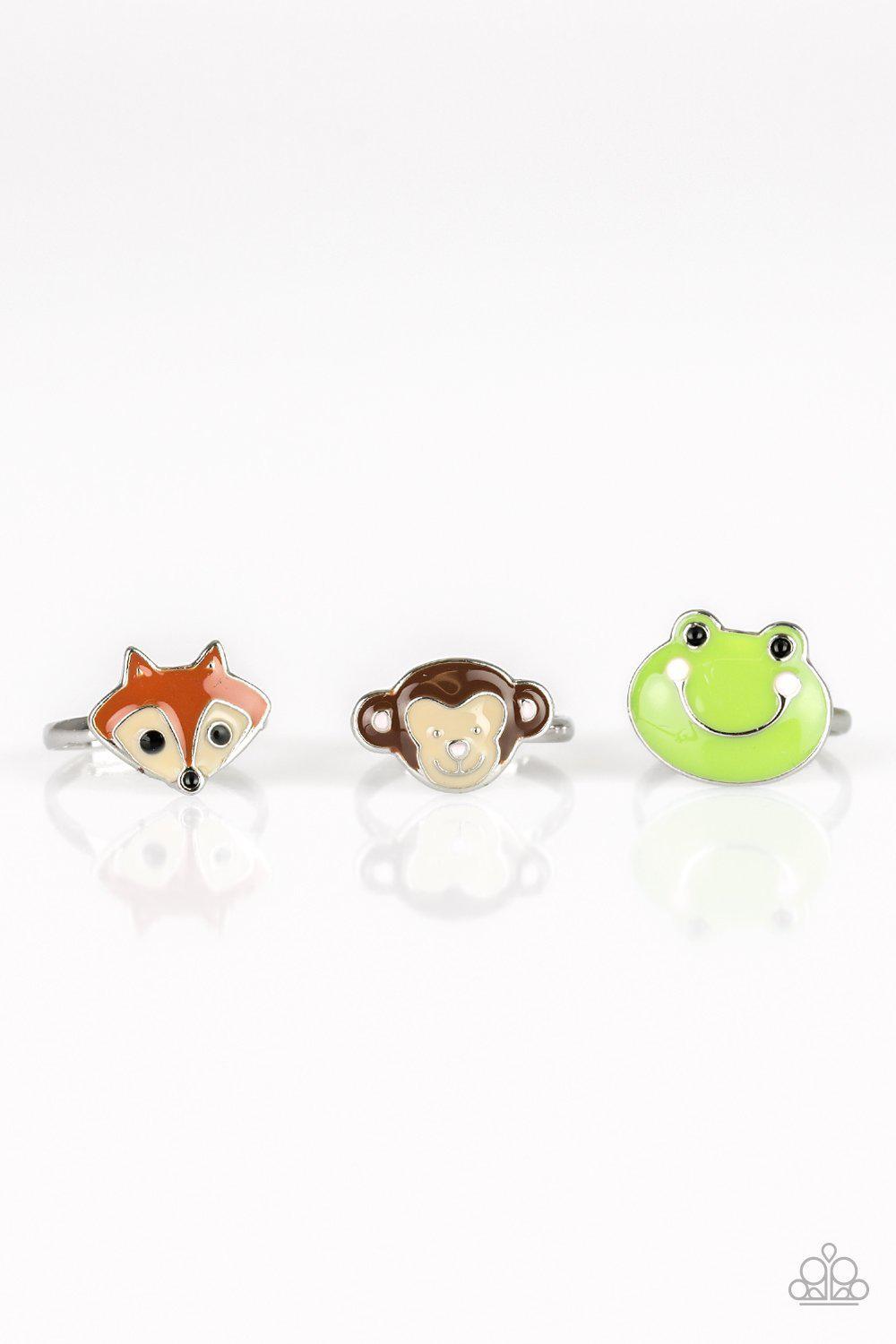 Starlet Shimmer Children's Animal Rings - Paparazzi Accessories (set of 5) - Full set -CarasShop.com - Paparazzi Jewelry by Cara Jewels