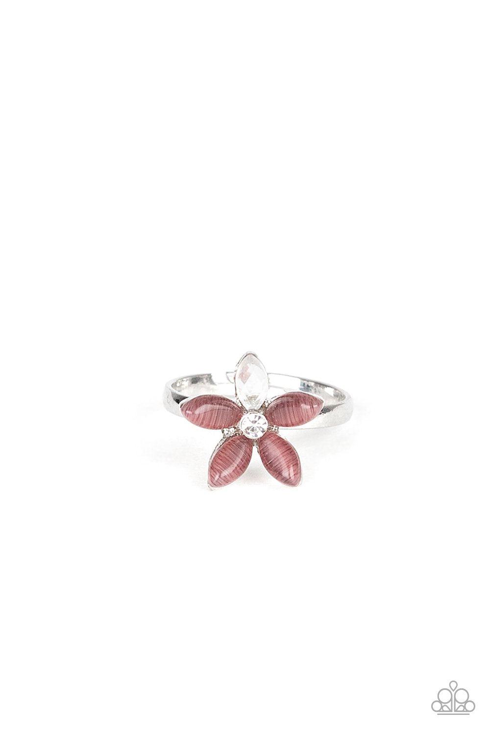 Starlet Shimmer Children's Cat's Eye Stone Flower Rings - Paparazzi Accessories - Full set -CarasShop.com - Paparazzi Jewelry by Cara Jewels