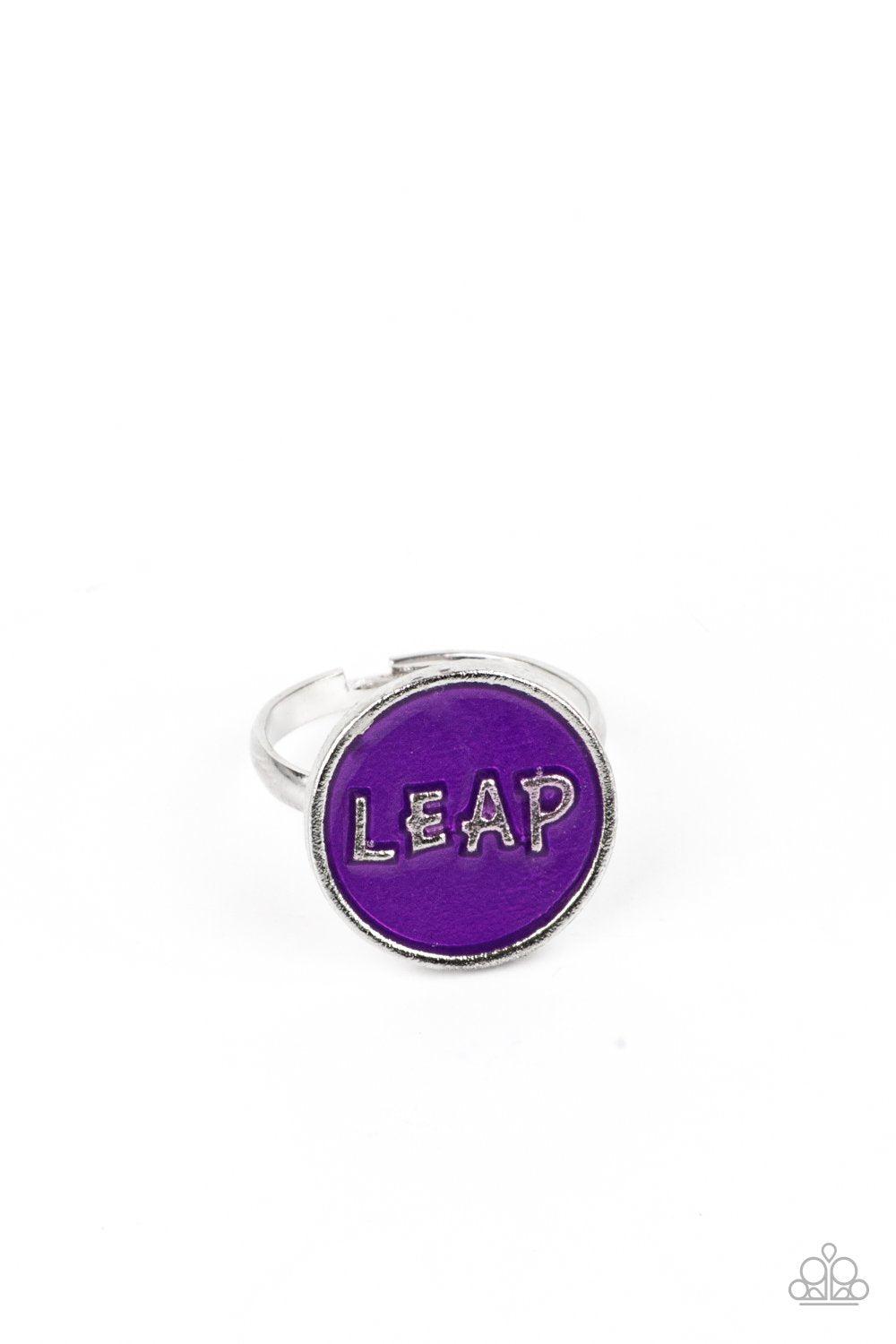 Starlet Shimmer Children's Colorful Inspirational Rings - Paparazzi Accessories (set of 10) - Full set -CarasShop.com - Paparazzi Jewelry by Cara Jewels