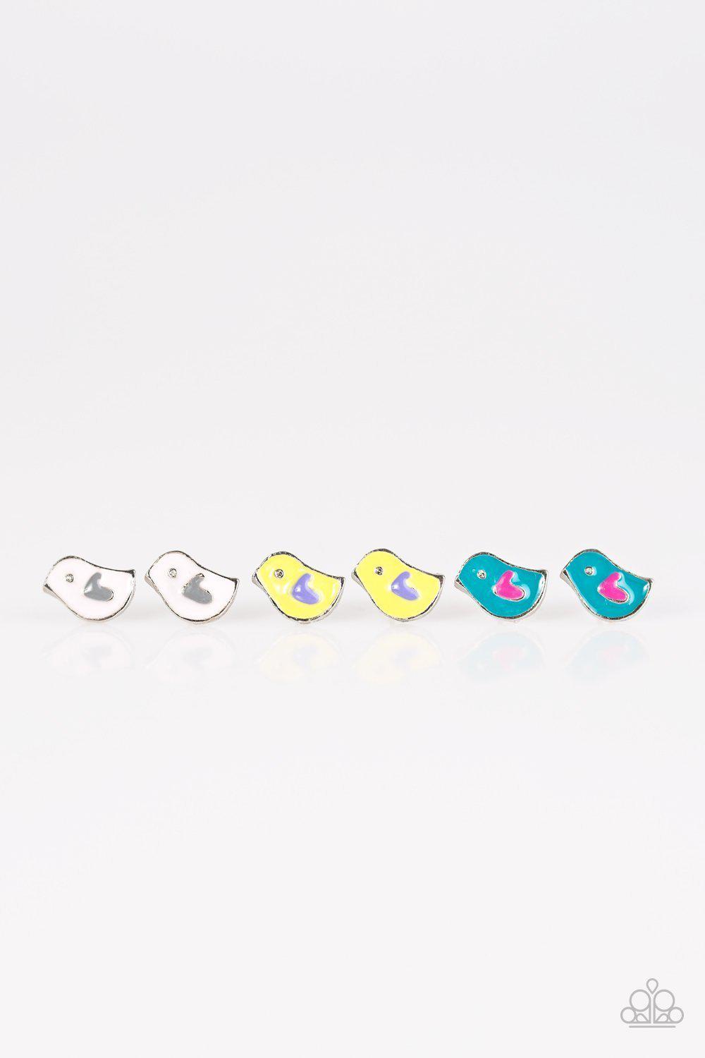 Starlet Shimmer Children's Easter Chicks Post Earrings - Paparazzi Accessories (set of 5) - Full set -CarasShop.com - Paparazzi Jewelry by Cara Jewels