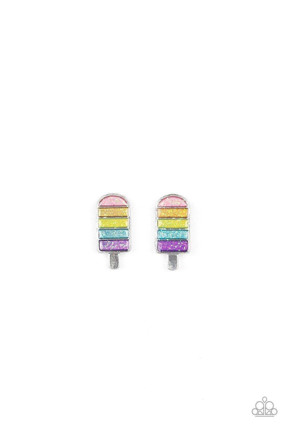 Starlet Shimmer Children's Popsicle Post Earrings - Paparazzi Accessories (set of 5) - Full set -CarasShop.com - Paparazzi Jewelry by Cara Jewels