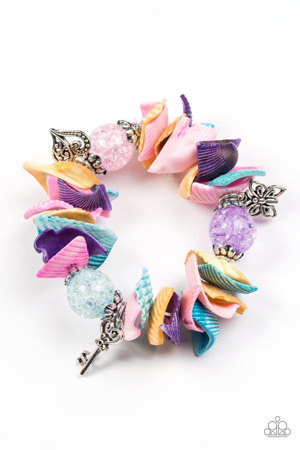 Starlet Shimmer Children's Shell Bracelets - Paparazzi Accessories (set of 5) - Full set -CarasShop.com - Paparazzi Jewelry by Cara Jewels