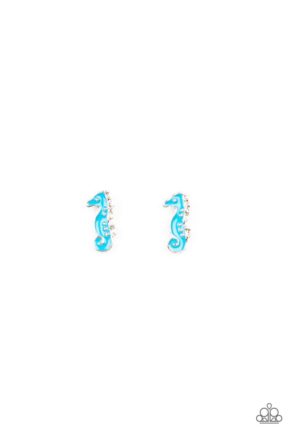 Starlet Shimmer Children's Summer Themed Post Earrings - Paparazzi Accessories (set of 5 pairs)- on model - CarasShop.com - Paparazzi Jewelry by Cara Jewels