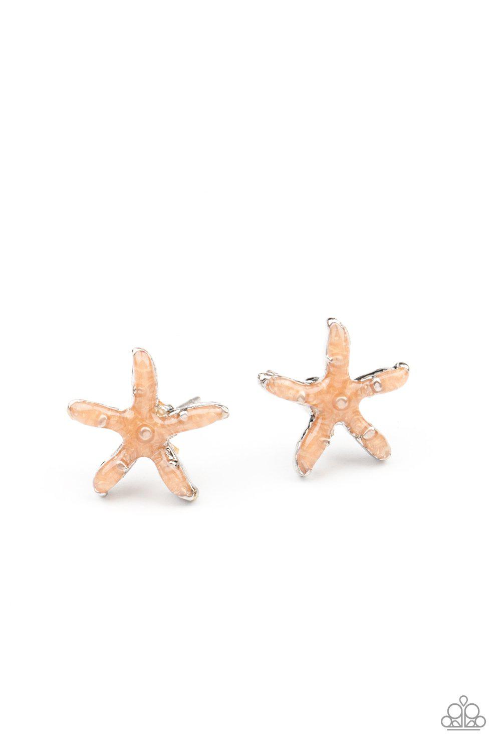 Starlet Shimmer Children's "Under the Sea" Post Earrings - Paparazzi Accessories (set of 5 pr)- on model - CarasShop.com - Paparazzi Jewelry by Cara Jewels