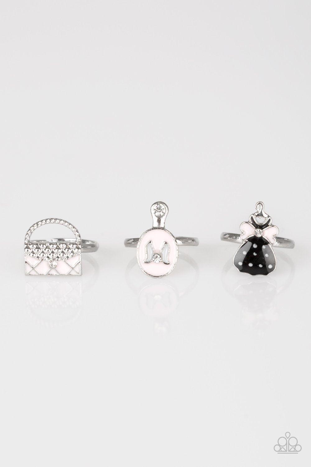 Starlet Shimmer Little Princess Ring Set - Paparazzi Accessories (set of 5) - Full set -CarasShop.com - Paparazzi Jewelry by Cara Jewels