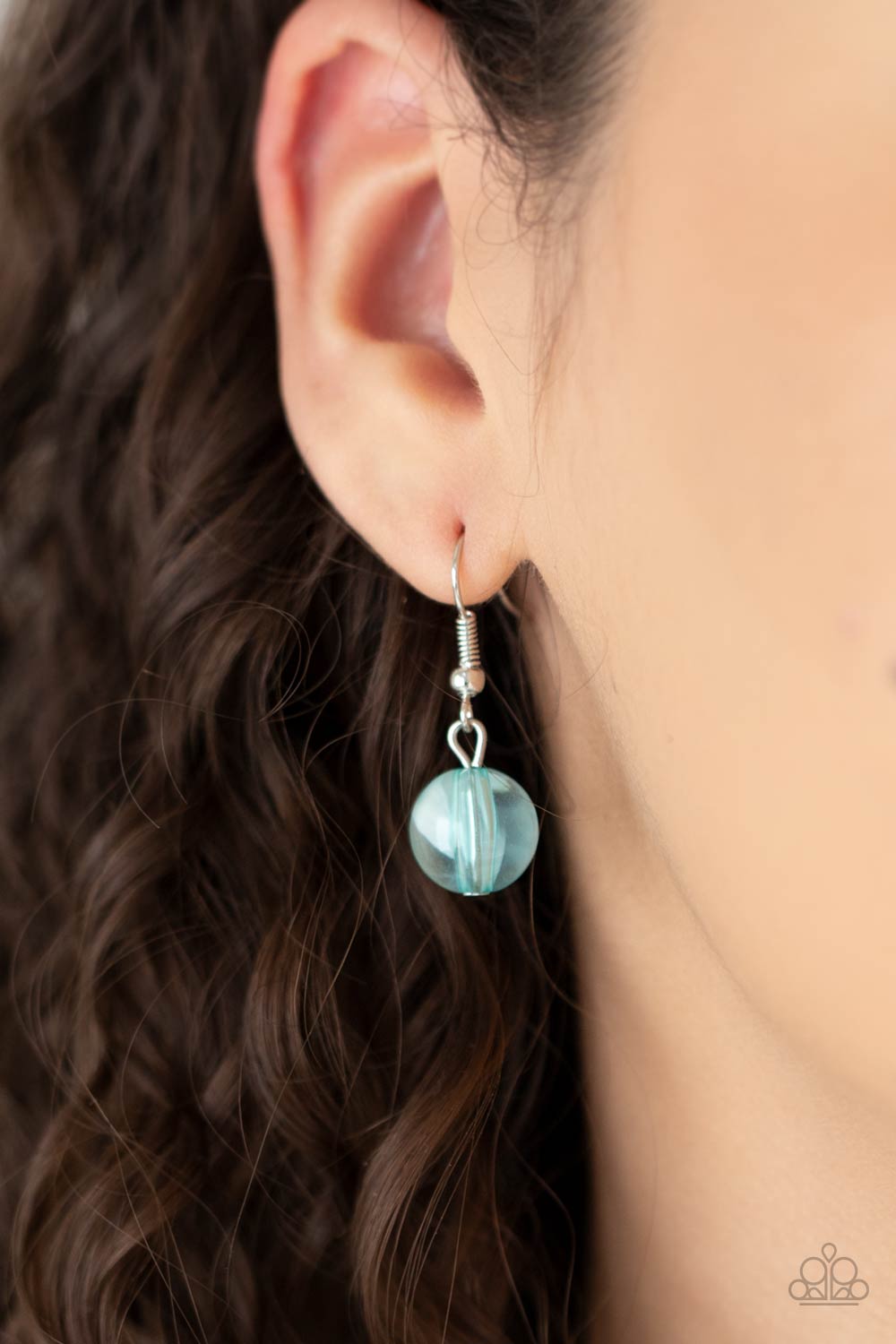 Staycation Stunner Blue Necklace - Paparazzi Accessories - free matching earrings -CarasShop.com - Paparazzi Jewelry by Cara Jewels