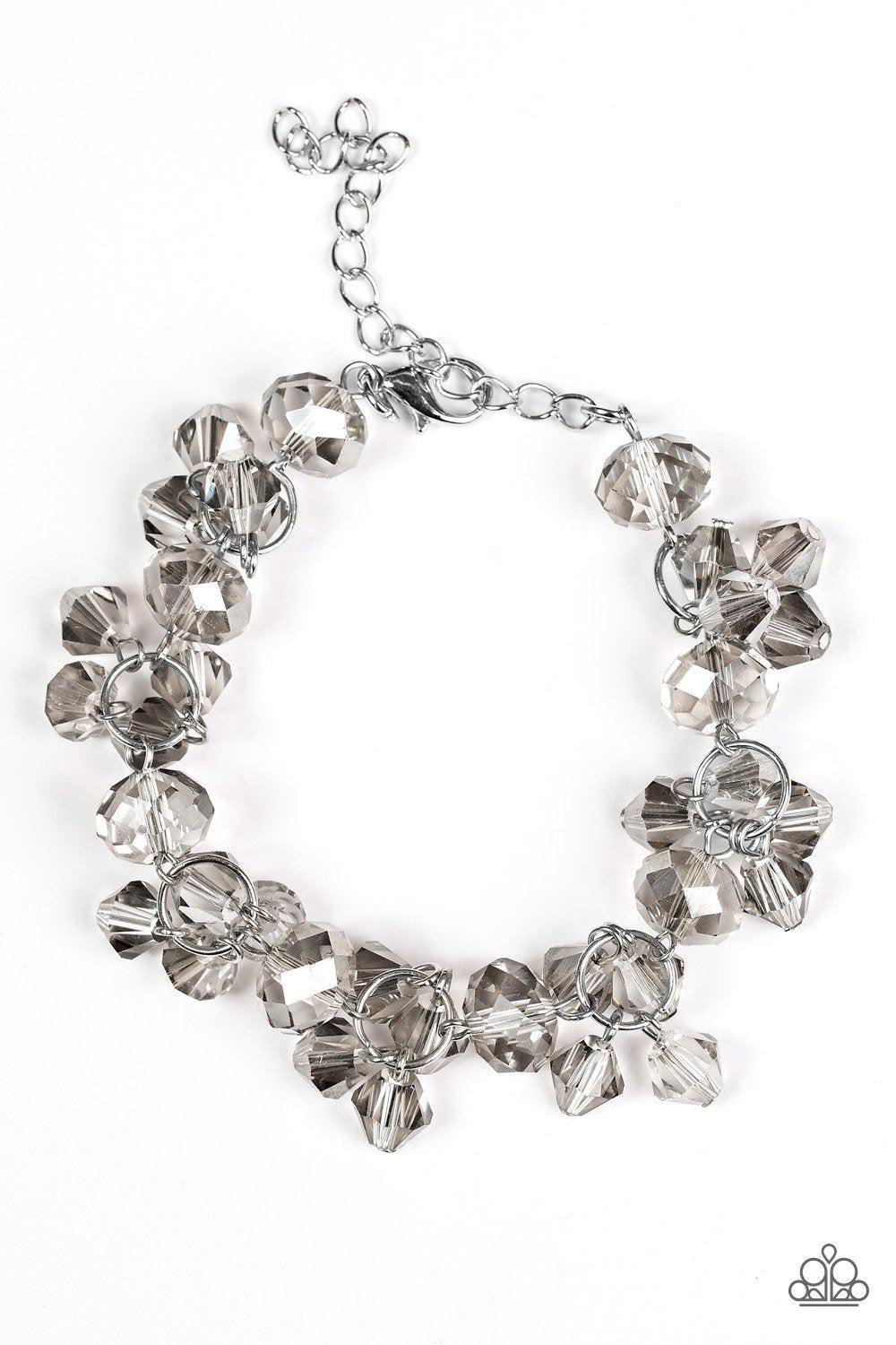 Stop and STAR Silver Bracelet - Paparazzi Accessories- on model - CarasShop.com - Paparazzi Jewelry by Cara Jewels