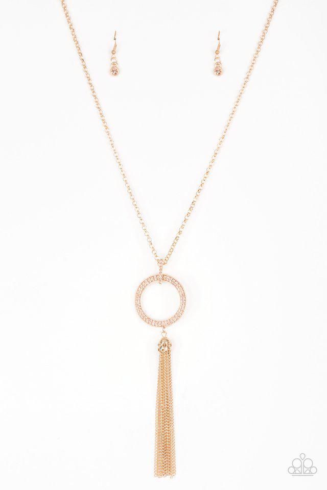 Straight to the Top Gold Necklace - Paparazzi Accessories- lightbox - CarasShop.com - Paparazzi Jewelry by Cara Jewels