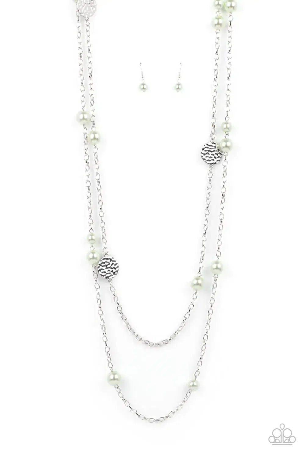 Sublime Awakening Green Necklace - Paparazzi Accessories- lightbox - CarasShop.com - Paparazzi Jewelry by Cara Jewels