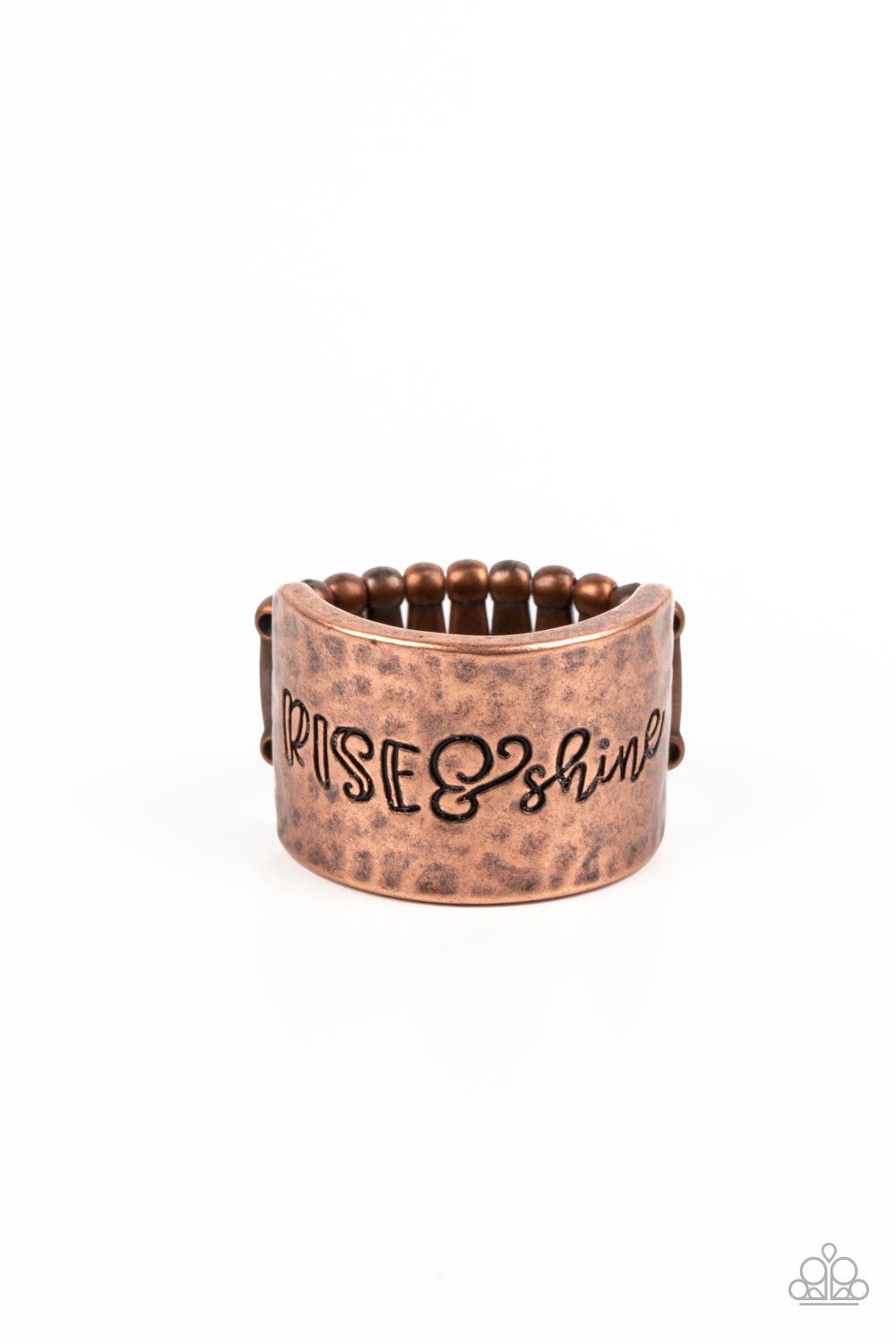 Sunrise Street Copper Inspirational Ring - Paparazzi Accessories- lightbox - CarasShop.com - Paparazzi Jewelry by Cara Jewels