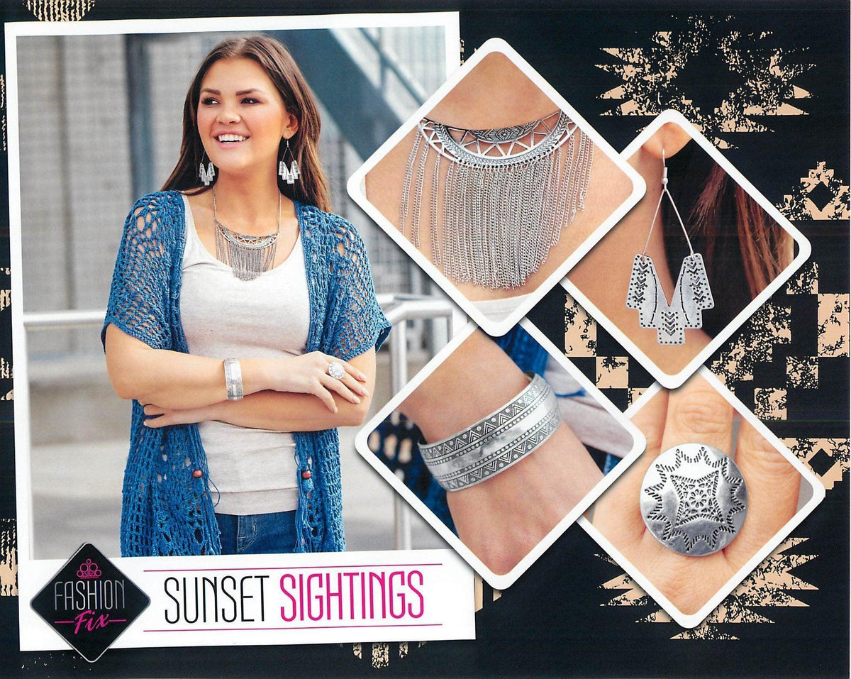 Sunset Sightings Complete Trend Blend (4 pc set) April 2019 - Paparazzi Accessories Fashion Fix- Complete Look - CarasShop.com - Paparazzi Jewelry by Cara Jewels