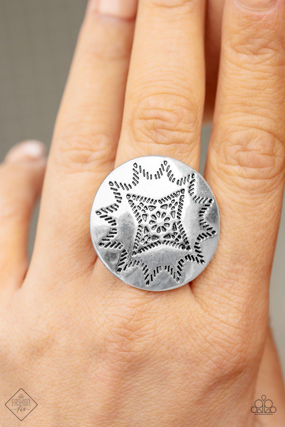 Sunset Sightings Complete Trend Blend (4 pc set) April 2019 - Paparazzi Accessories Fashion Fix- Ring - CarasShop.com - Paparazzi Jewelry by Cara Jewels