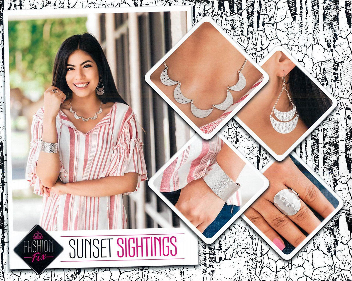 Sunset Sightings Complete Trend Blend (4 pc set) August 2019 - Paparazzi Accessories Fashion Fix- Complete Look - CarasShop.com - Paparazzi Jewelry by Cara Jewels