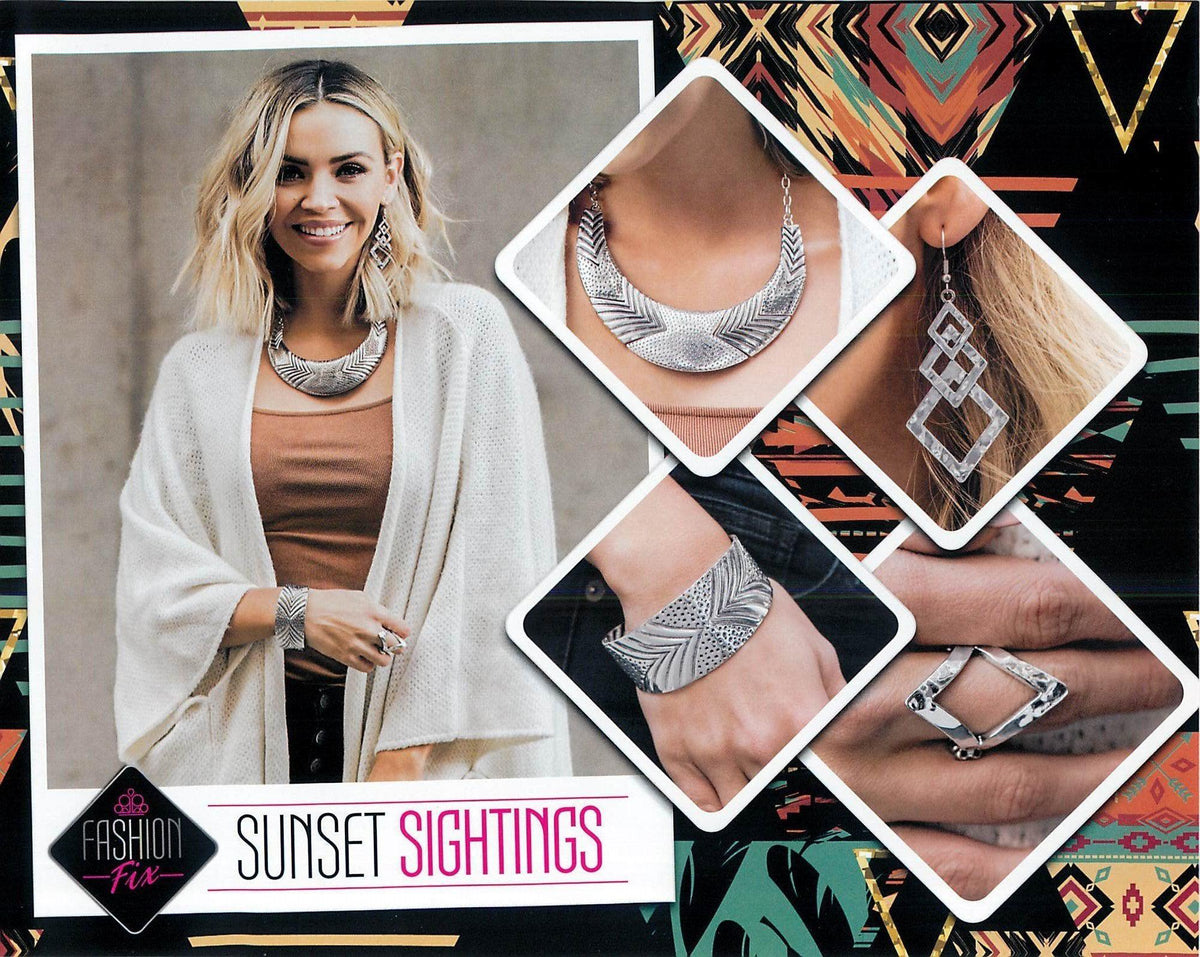 Sunset Sightings Complete Trend Blend (4 pc set) December 2019 - Paparazzi Accessories Fashion Fix- Complete Look - CarasShop.com - Paparazzi Jewelry by Cara Jewels