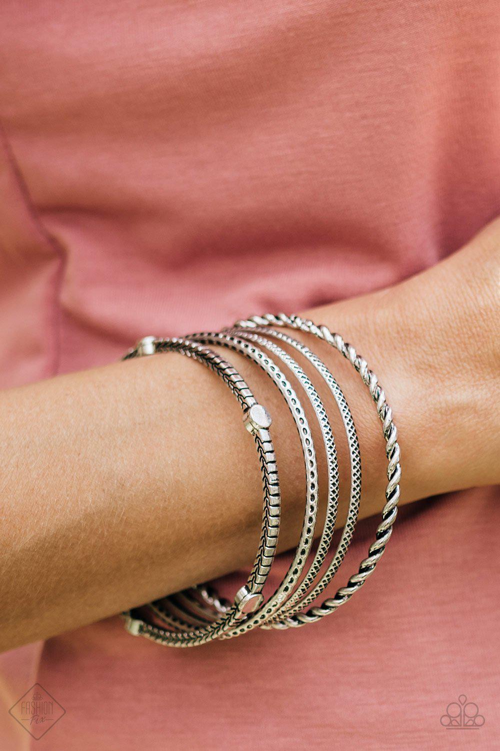 Sunset Sightings Complete Trend Blend (4 pc set) July 2018 - Paparazzi Accessories Fashion Fix- Bracelet - CarasShop.com - Paparazzi Jewelry by Cara Jewels