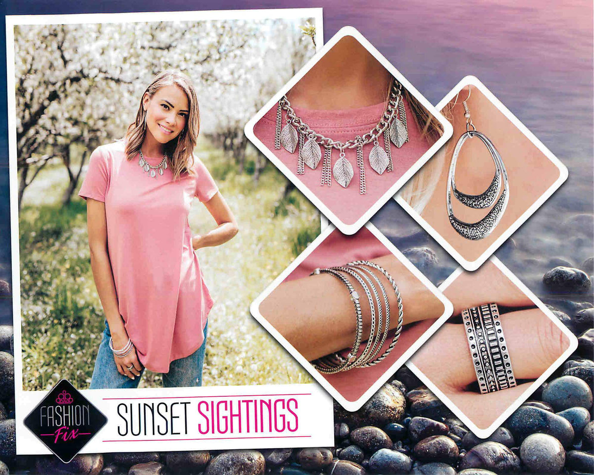 Sunset Sightings Complete Trend Blend (4 pc set) July 2018 - Paparazzi Accessories Fashion Fix- Complete Look - CarasShop.com - Paparazzi Jewelry by Cara Jewels