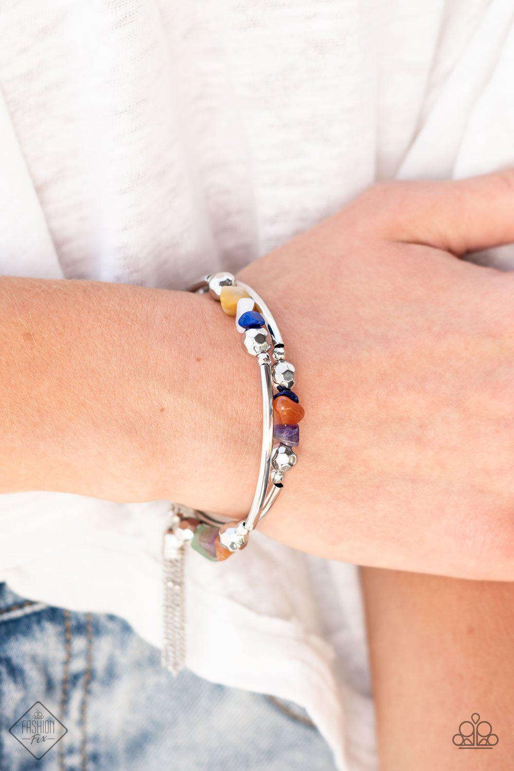 Sunset Sightings Complete Trend Blend (4 pc set) July 2021 - Paparazzi Accessories Fashion Fix- Bracelet - CarasShop.com - Paparazzi Jewelry by Cara Jewels