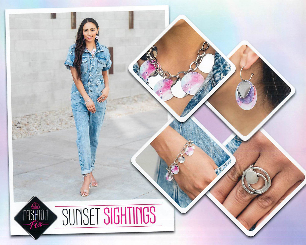 Sunset Sightings Complete Trend Blend (4 pc set) October 2020 - Paparazzi Accessories Fashion Fix- Complete Look - CarasShop.com - Paparazzi Jewelry by Cara Jewels