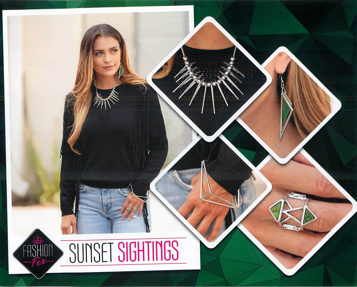 Sunset Sightings Set - December 2020 - Paparazzi Accessories- Set Collage - CarasShop.com - Paparazzi Jewelry by Cara Jewels