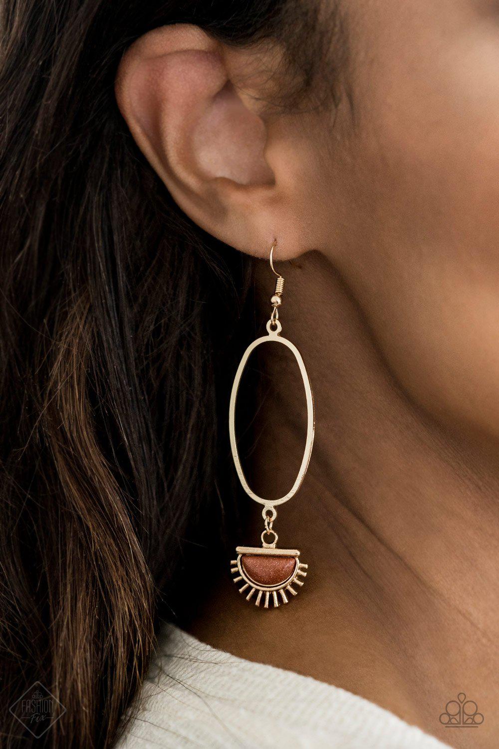 Sunset Sightings Set - July 2020 - Paparazzi Accessories- Earrings - CarasShop.com - Paparazzi Jewelry by Cara Jewels