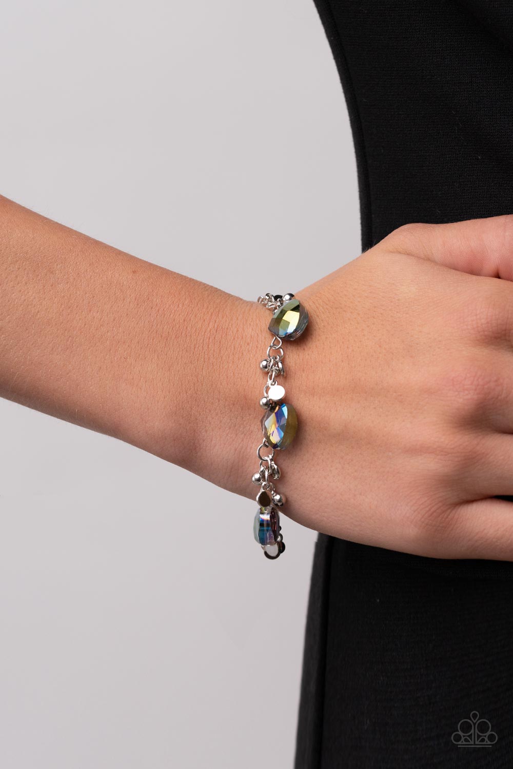 Super Nova Nouveau Multi Bracelet - Paparazzi Accessories- on model - CarasShop.com - Paparazzi Jewelry by Cara Jewels