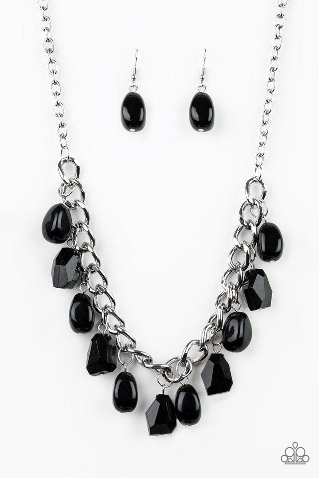 Take the COLOR Wheel Black Necklace - Paparazzi Accessories- lightbox - CarasShop.com - Paparazzi Jewelry by Cara Jewels