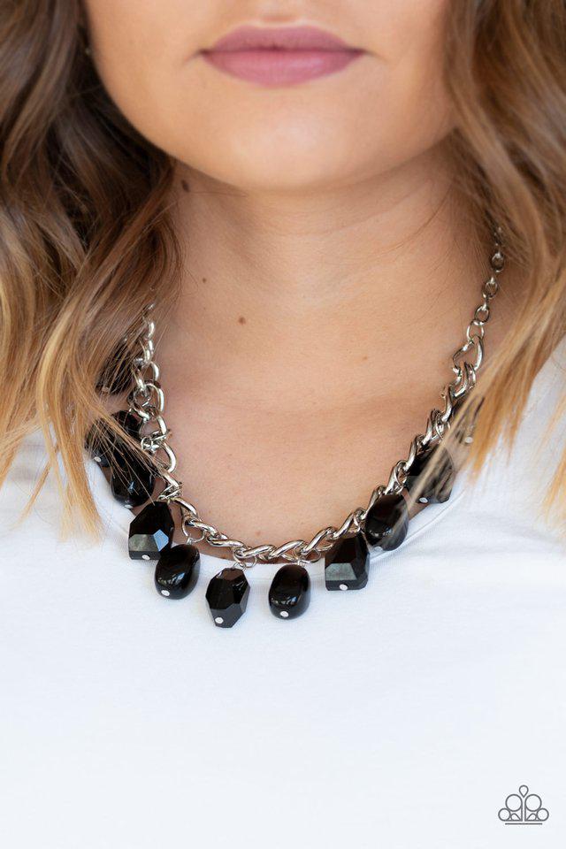 Take the COLOR Wheel Black Necklace - Paparazzi Accessories- lightbox - CarasShop.com - Paparazzi Jewelry by Cara Jewels