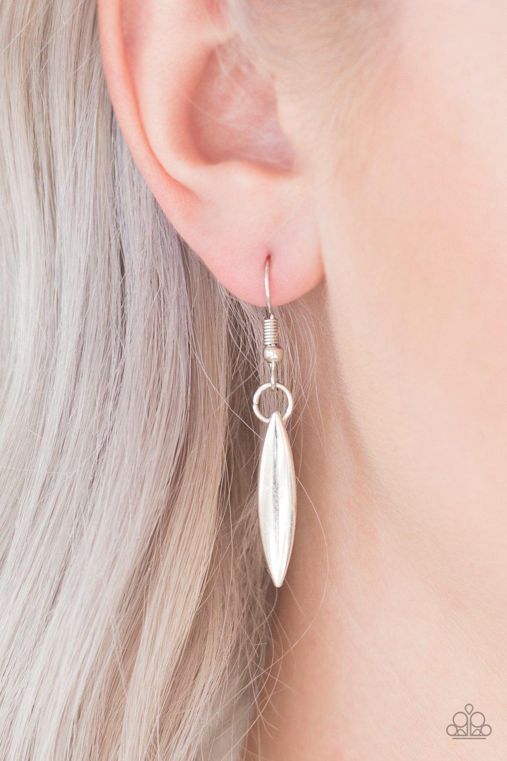 Tameless Tigress Silver, Black and Brown Necklace - Paparazzi Accessories - free matching earrings -CarasShop.com - Paparazzi Jewelry by Cara Jewels