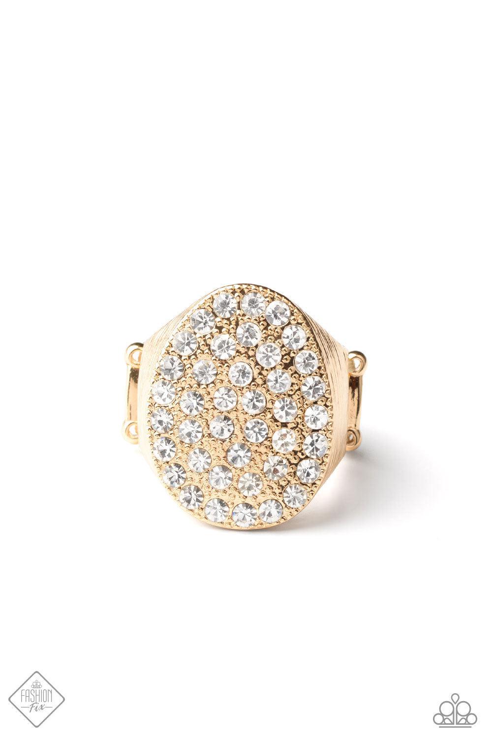Test Your Luxe Gold Ring - Paparazzi Accessories- lightbox - CarasShop.com - Paparazzi Jewelry by Cara Jewels