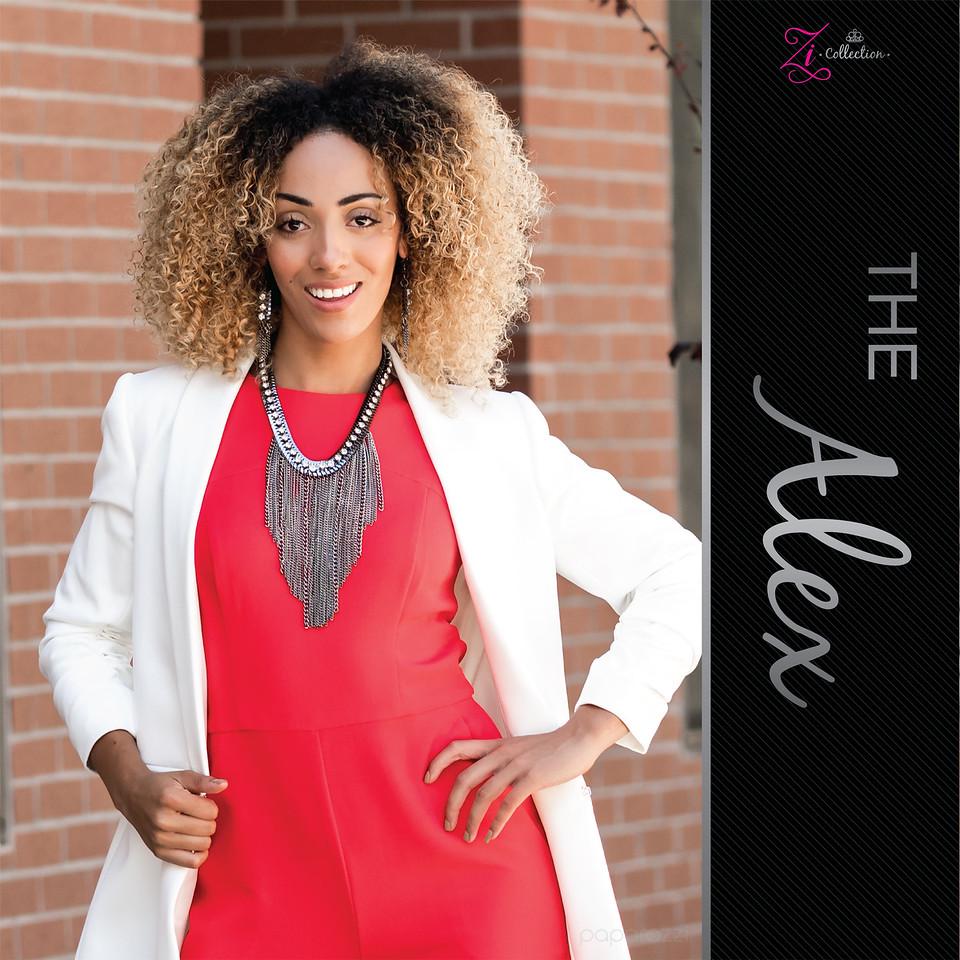 The Alex 2020 Zi Signature Collection Necklace - Paparazzi Accessories - free matching earrings -CarasShop.com - Paparazzi Jewelry by Cara Jewels