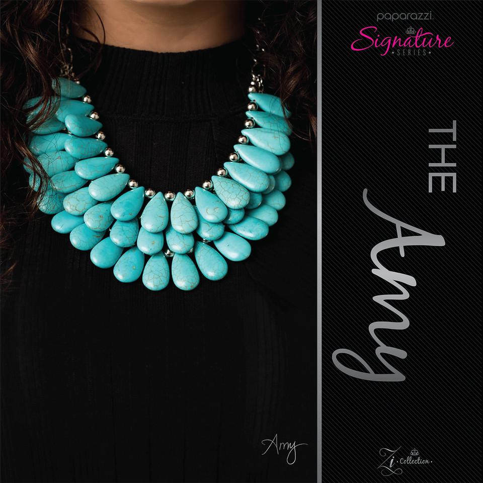 The Amy 2020 Zi Signature Collection Necklace - Paparazzi Accessories- lightbox - CarasShop.com - Paparazzi Jewelry by Cara Jewels