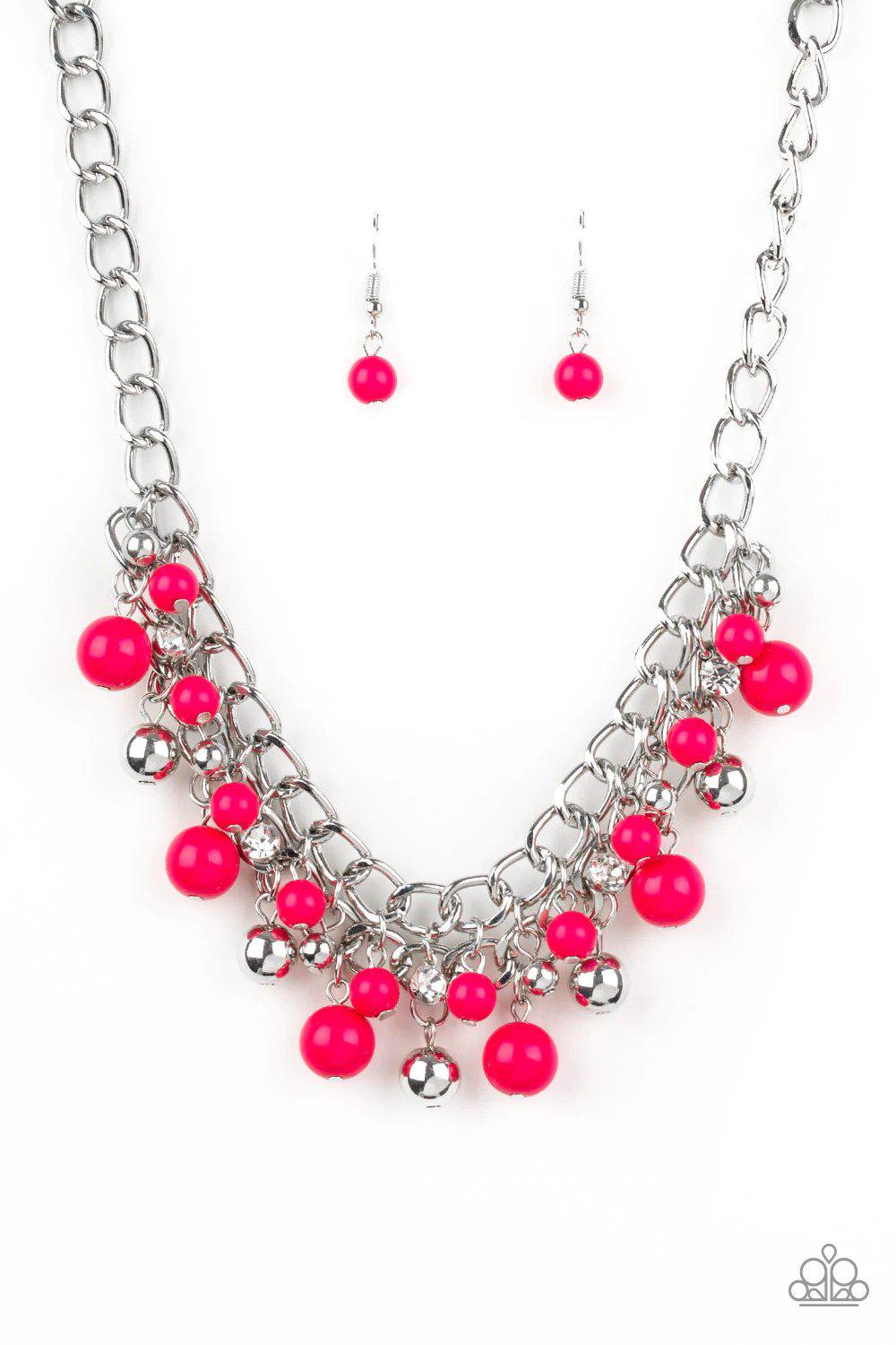 The Bride To BEAD Pink Necklace - Paparazzi Accessories- lightbox - CarasShop.com - Paparazzi Jewelry by Cara Jewels