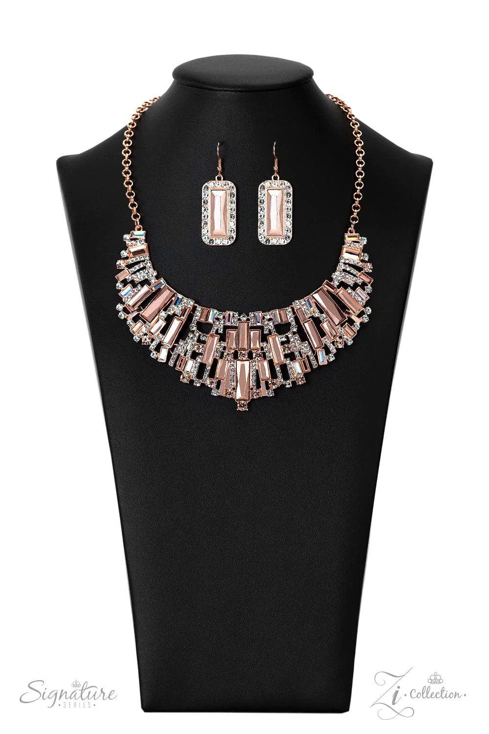 The Deborah 2022 Zi Signature Collection Necklace - Paparazzi Accessories- lightbox - CarasShop.com - Paparazzi Jewelry by Cara Jewels