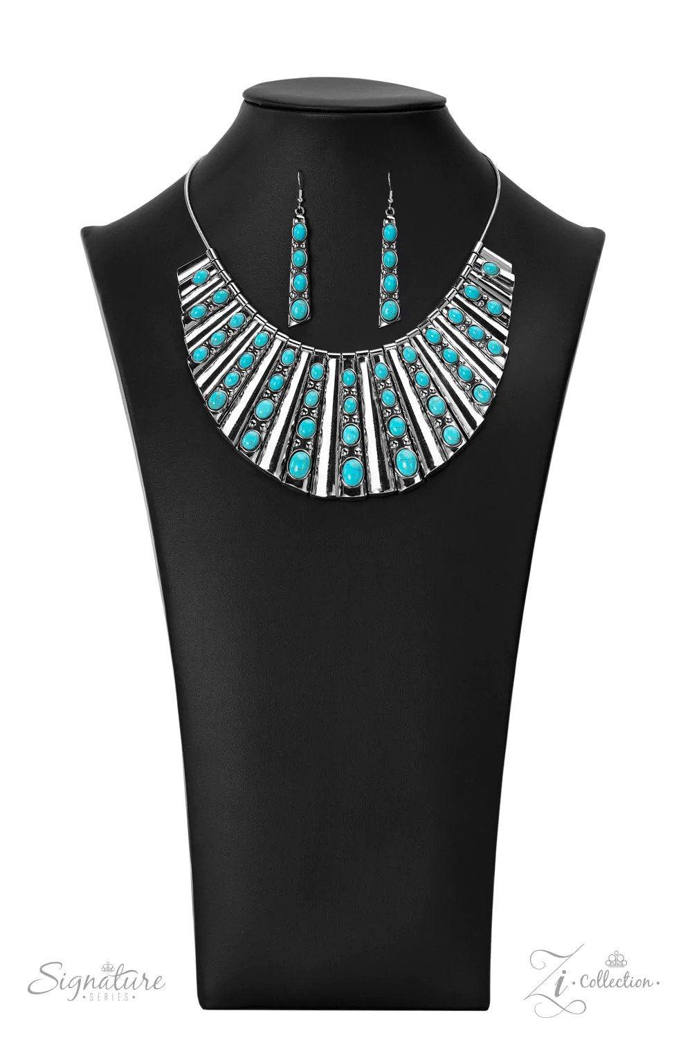 The Ebony 2022 Zi Signature Collection Necklace - Paparazzi Accessories- lightbox - CarasShop.com - Paparazzi Jewelry by Cara Jewels