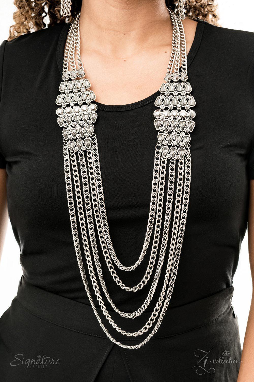 The Erika 2019 Zi Signature Collection Necklace - Paparazzi Accessories- lightbox - CarasShop.com - Paparazzi Jewelry by Cara Jewels