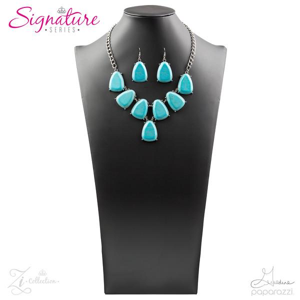 The Geraldine 2018 Zi Signature Collection Necklace - Paparazzi Accessories- on model - CarasShop.com - Paparazzi Jewelry by Cara Jewels