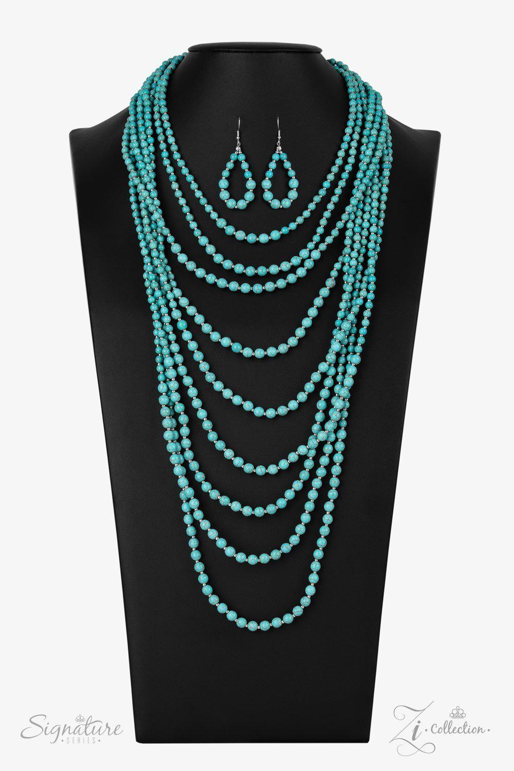 The Hilary 2021 Zi Signature Collection Necklace - Paparazzi Accessories- lightbox - CarasShop.com - Paparazzi Jewelry by Cara Jewels