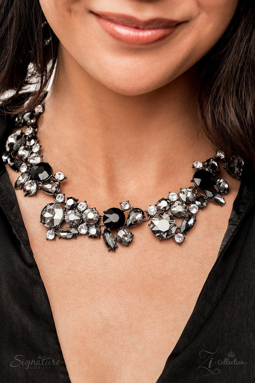 The Kim 2022 Zi Signature Collection Necklace - Paparazzi Accessories- lightbox - CarasShop.com - Paparazzi Jewelry by Cara Jewels