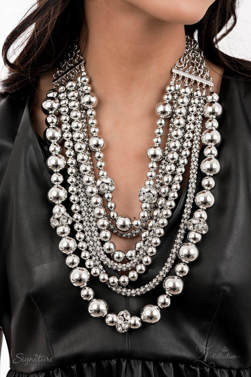 The Liberty 2021 Zi Signature Collection Necklace - Paparazzi Accessories- lightbox - CarasShop.com - Paparazzi Jewelry by Cara Jewels