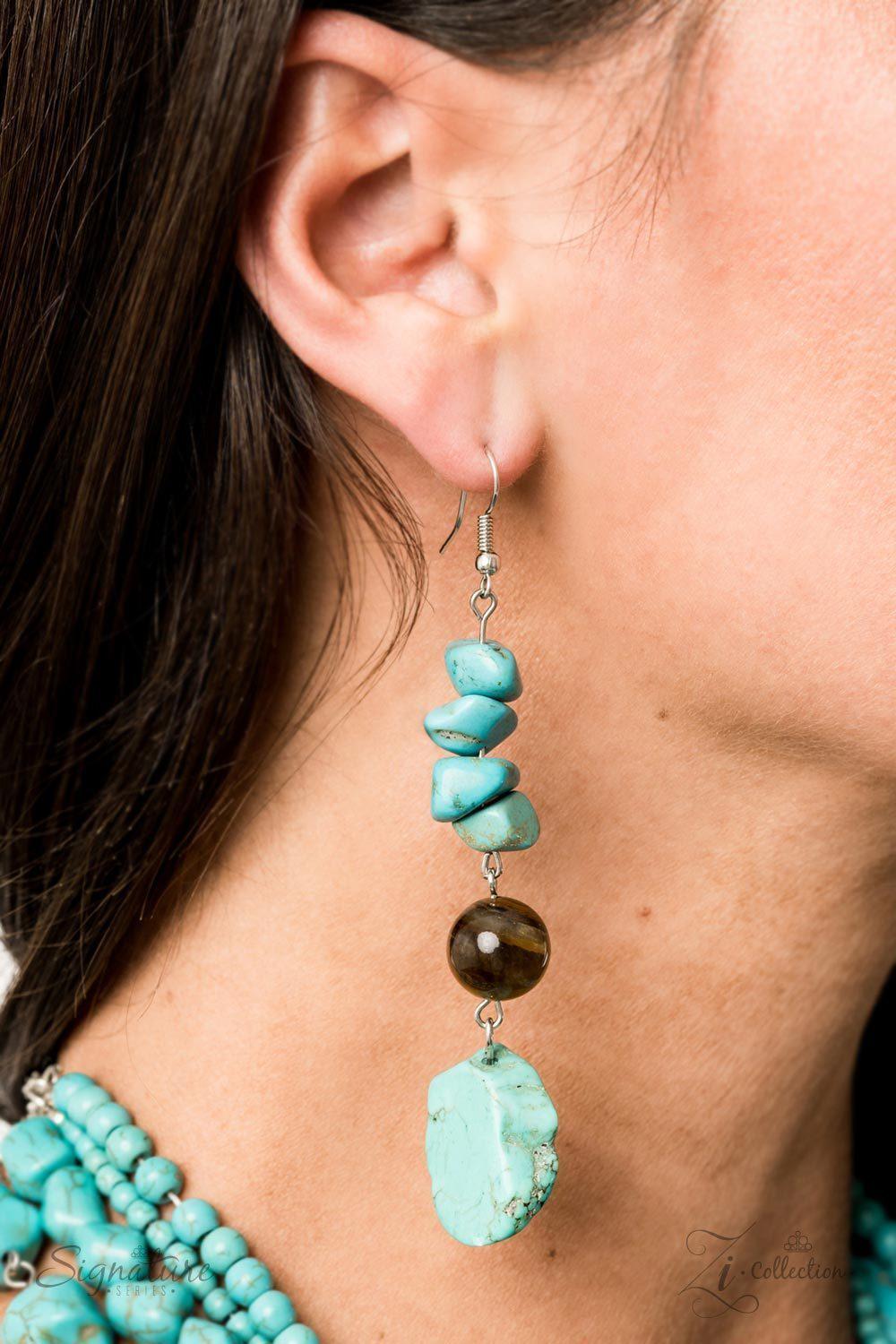 The Monica 2019 Zi Signature Collection Necklace - Paparazzi Accessories - free matching earrings -CarasShop.com - Paparazzi Jewelry by Cara Jewels