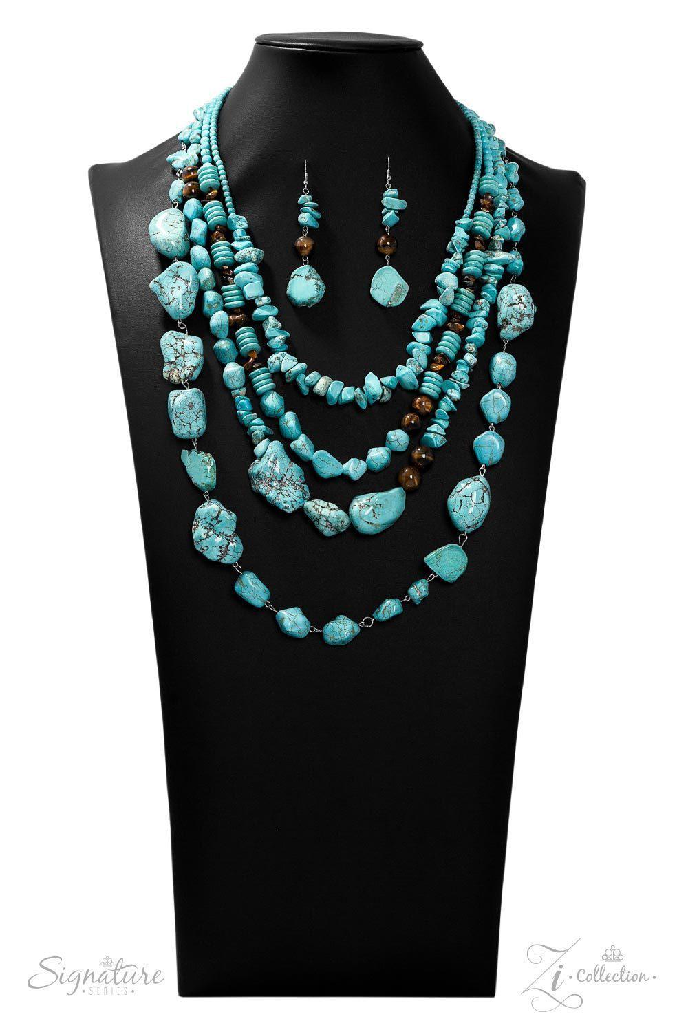 The Monica 2019 Zi Signature Collection Necklace - Paparazzi Accessories- lightbox - CarasShop.com - Paparazzi Jewelry by Cara Jewels