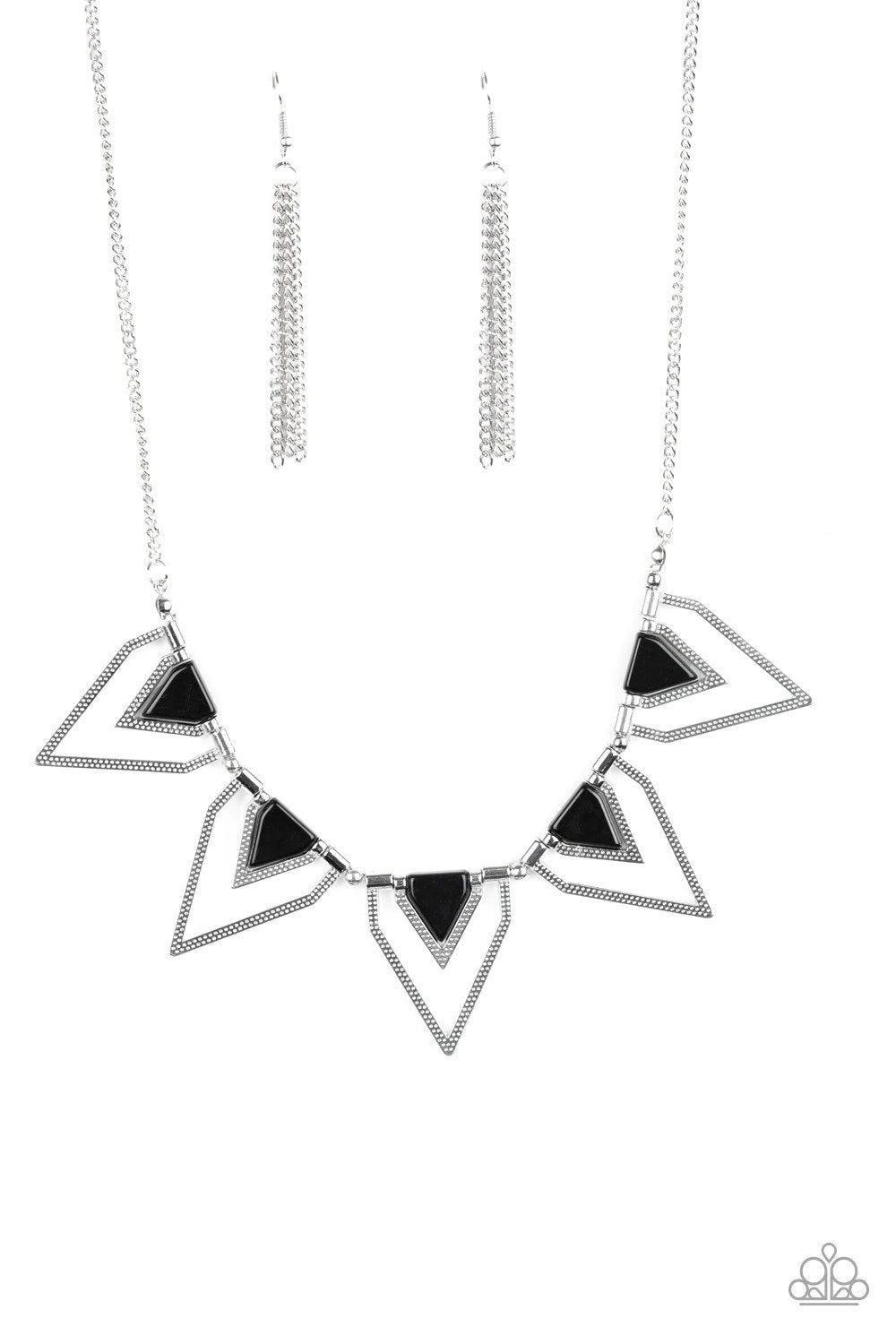 The Pack Leader Black Necklace - Paparazzi Accessories- lightbox - CarasShop.com - Paparazzi Jewelry by Cara Jewels